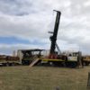 Large Sonic Drill Rig with mast up
