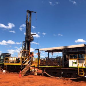 LS600 Sonic Drill Rig drilling in Western Australia