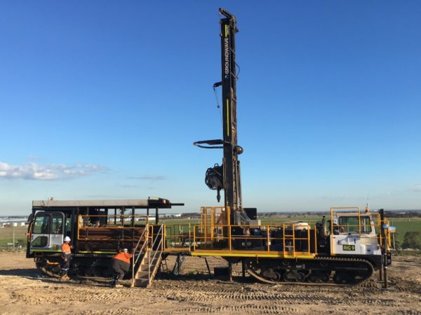 Sonic Drill Rig and Rod Carrier vehicle